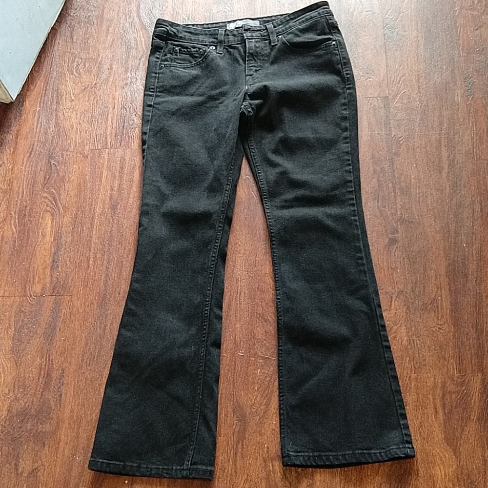 Levi's 518 Black Superlow 27x30 Like New